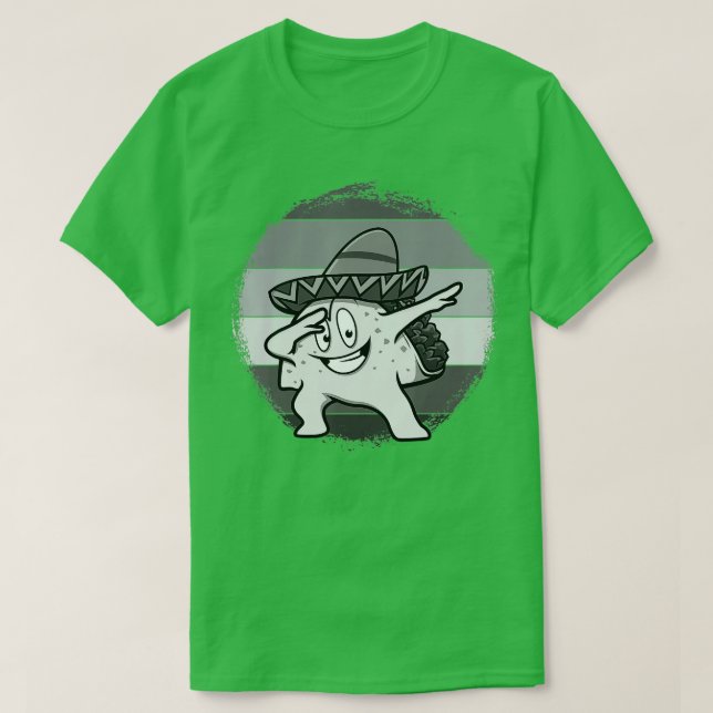 T-shirt Dabbing Taco Drôle Mexicain Pour Hommes Femmes Cin (Design devant)