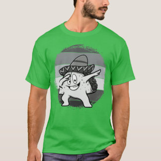 T-shirt Dabbing Taco Drôle Mexicain Pour Hommes Femmes Cin
