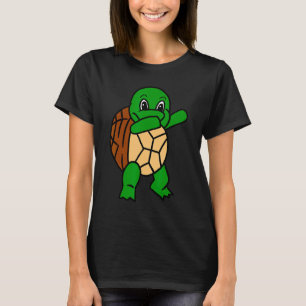 T-shirt Dabbing Tortue Dance Drôle Tortue Reptile Pu
