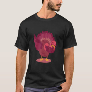 T-shirt Dabbing Turkey Thanksgiving Day Boys Girls Dab 20