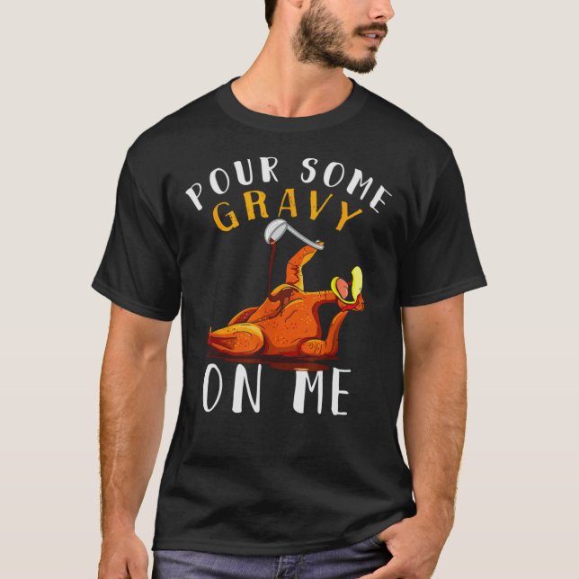 T-shirt Dabbing Turquie d'action de grâces essentiel  (Devant)