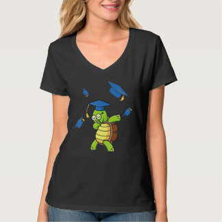 T-shirt Dabbing Turtle Graduation Student Graduated