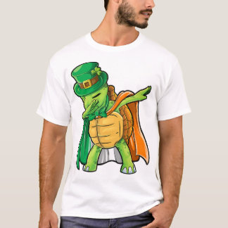 T-shirt Dabbing Turtle St Patricks Day Boys Leprechaun