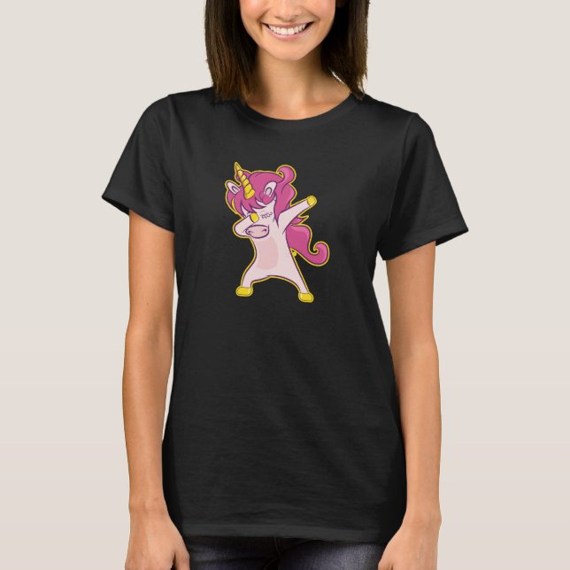 T-shirt Dabbing Unicorn (Devant)