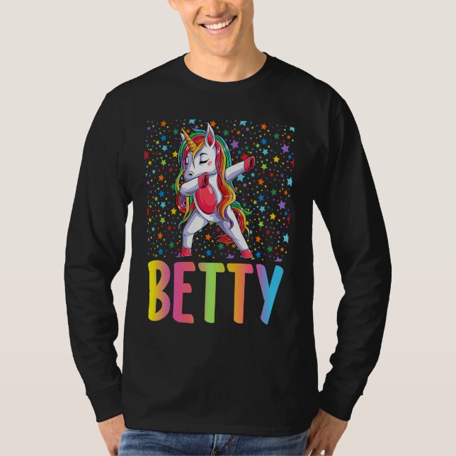 T-shirt Dabbing Unicorn Betty (Devant)