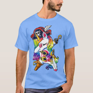 T-shirt Dabbing Unicorn Pirate Jolly roger costume Enfants