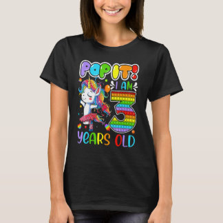 T-shirt Dabbing Unicorn Pop It I'm 3 Years old Fidget 3ème