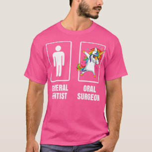 T-shirt Dabbing Unicorne Chirurgie orale Chirurgien Dentis