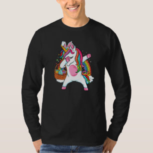 T-shirt Dabbing unicorne OEuf de Pâques chasse des oreille