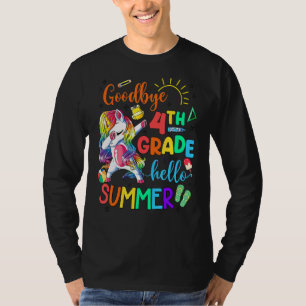 T-shirt Dabbings Unicorn Au revoir 4e année Bonjour Été 1