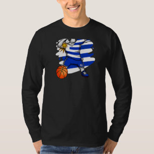 T-shirt Dabing French Bulldog Uruguay Fan Jers de basket-b