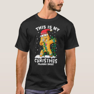 T-shirt Dabing Gingerbread Man This Is My Christmas Pajam