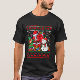 T-shirt Dabing Père Noël Elf Snowman Famille de Noël Enfan