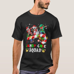T-shirt Dabing Père Noël Elf Snowman Sucre de canne Noël
