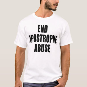 T-shirt d'abus d'apostrophe