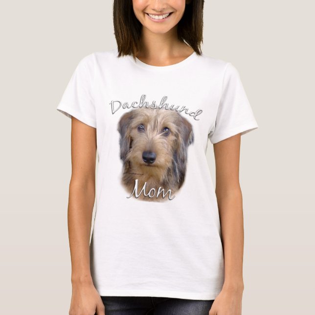 T-shirt Dachshund (à poils durs) Maman 2 (Devant)
