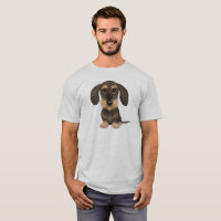 Dachshund À poils durs| Teckel de chien en caricat