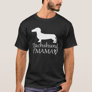 T-shirt Dachshund Amusante Mama Design Pour Femmes Filles 