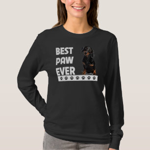 T-shirt Dachshund Best Paw Ever Papa Fête des pères Dotson