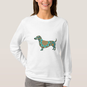 T-shirt Dachshund Boho Mandala