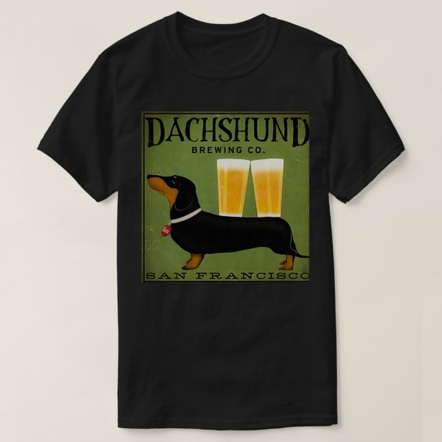 T-shirt Dachshund Brewing Co classique (Design devant)