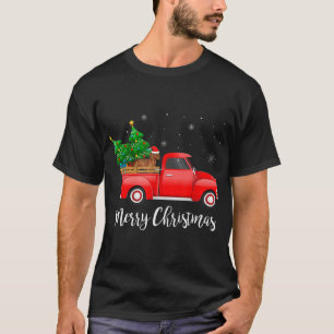 T-shirt Dachshund Chien équitation Camion Rouge Décoration