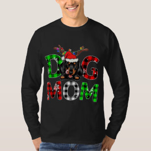T-shirt Dachshund Chien Maman Buffalo Joué Noël Pajama Rei