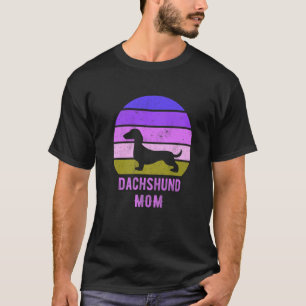 T-shirt Dachshund Chien Maman Mama Weiner Chien Propriétai