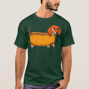T-shirt Dachshund Dachshund Hotdog mignon Amoureux des chi