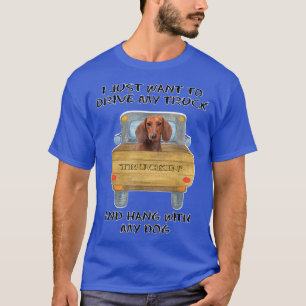 T-shirt Dachshund de chien conducteur de camion