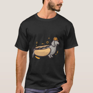 T-shirt Dachshund Dessin Drôle Humour Hot Dog