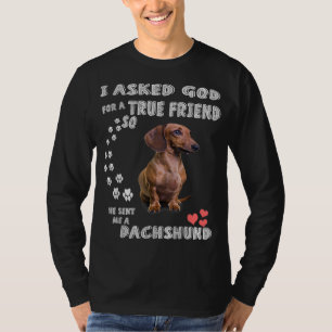 T-shirt Dachshund Dit Maman, Wiener Papa, Weenie Lover, Sa