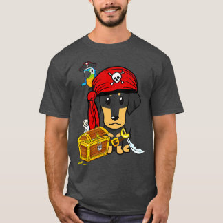 T-shirt Dachshund drôle est un pirate