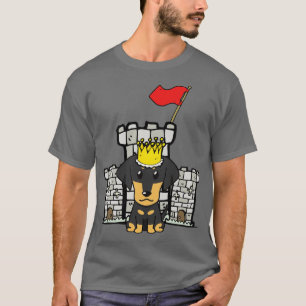 T-shirt Dachshund Est Le Roi Du Château