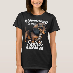 T-shirt Dachshund Est Mon Esprit Animal 4