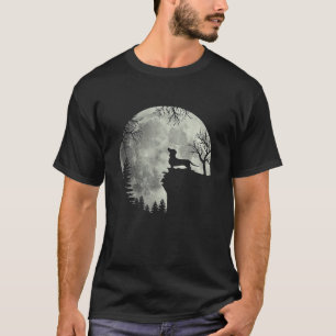 T-shirt Dachshund Et Lune Halloween Dachshund Mignonne Dac