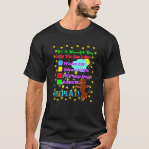 T-shirt Dachshund Funny Animal de compagnie Papa Wiener Ch