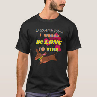 T-SHIRT DACHSHUND GIFTS FUNNY WIENER DOG PET CUTE VALENTIN