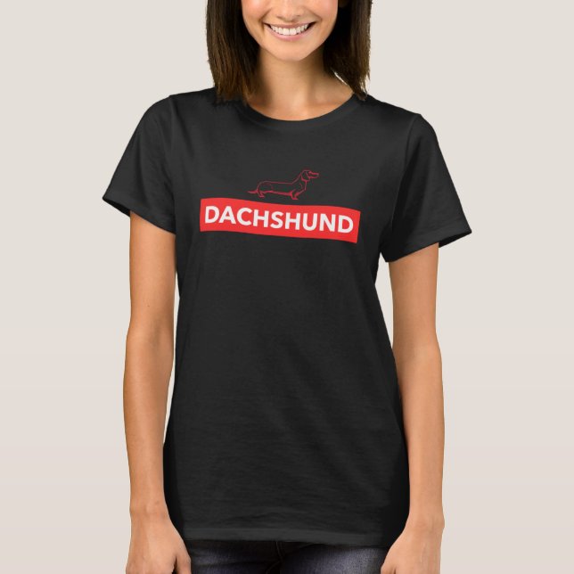 T-shirt Dachshund Hype Inspired (Devant)
