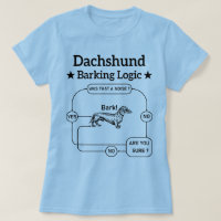 Dachshund Logique d'écorce Drôle Weiner Chien Sarc