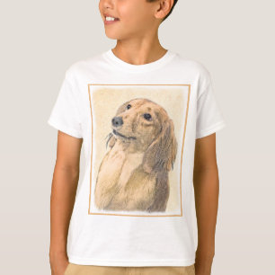 T-shirt Dachshund (Longhaerien) Peinture - Art Chien origi