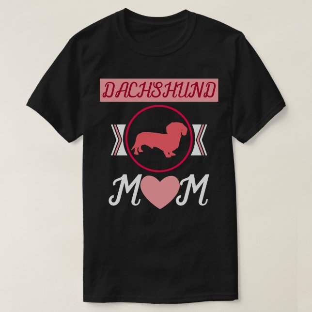 T-shirt Dachshund Maman Dachshund (Design devant)