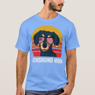 T-shirt Dachshund Maman Drôle Weiner Chien Femmes