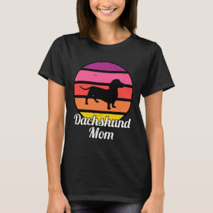 T-shirt Dachshund Maman I Retro Wiener Chien Maman