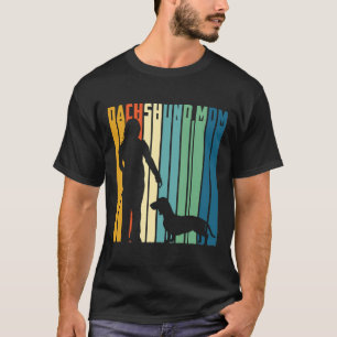 T-shirt Dachshund Maman mignonne Wiener Chien femmes Weine
