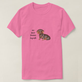 T-shirt Dachshund Mon Meilleur Ami Nom de l'animal