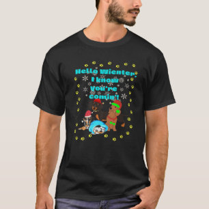 T-SHIRT DACHSHUND PET FUNNY WIENER CHIEN CADEAU HELLO WIEN