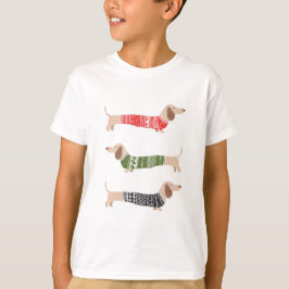 T-shirt Dachshund Pet laide noir Sweater de Noël drôle