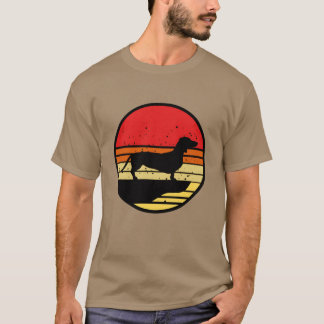 T-shirt Dachshund Retro Dog Animals Sausage doggie 80s Pet