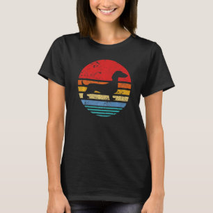 T-shirt Dachshund Retro Sunset Dog Daschund